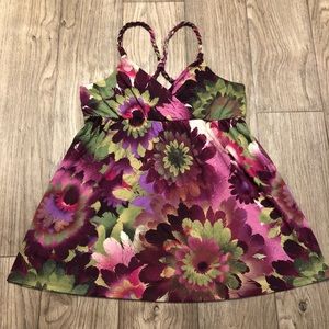 🌺 3/$23 Mudd Empire Waist Floral Tank Top